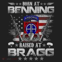 82nd Airborne Division Born At Ft Benning Raised Fort Bragg Beanie thumb 2