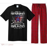 82nd Airborne Division Born At Ft Benning Raised Fort Bragg Pajama Set thumb 0