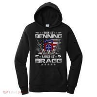 82nd Airborne Division Born At Ft Benning Raised Fort Bragg Women's Hoodie thumb 0