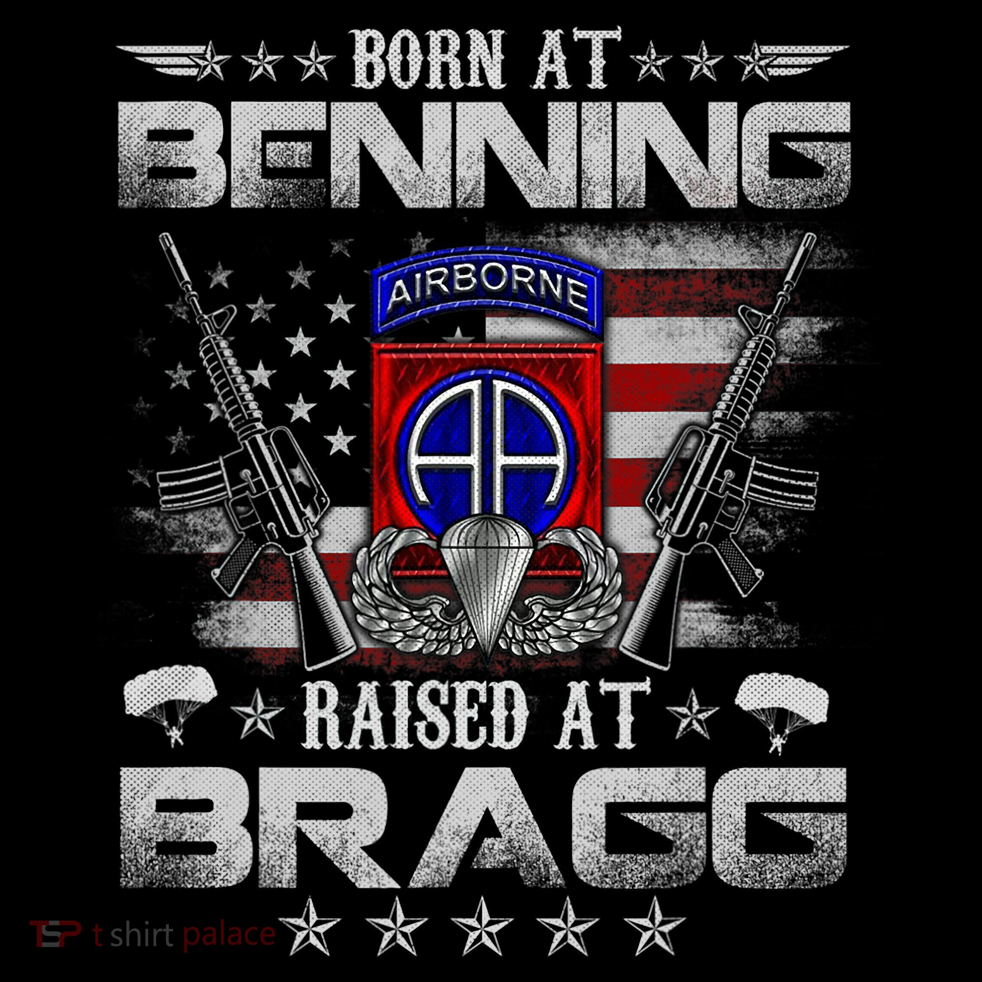 82nd Airborne Division Born At Ft Benning Raised Fort Bragg Women's Hoodie