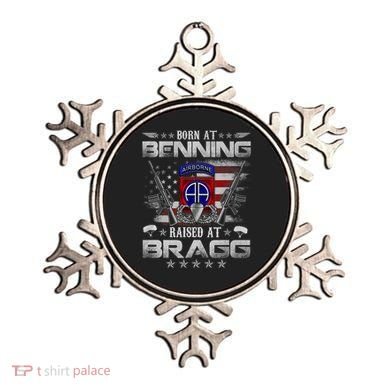 82nd Airborne Division Born At Ft Benning Raised Fort Bragg Ornament