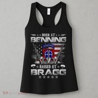 82nd Airborne Division Born At Ft Benning Raised Fort Bragg Women's Tank Top thumb 3