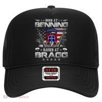 82nd Airborne Division Born At Ft Benning Raised Fort Bragg Hat thumb 0