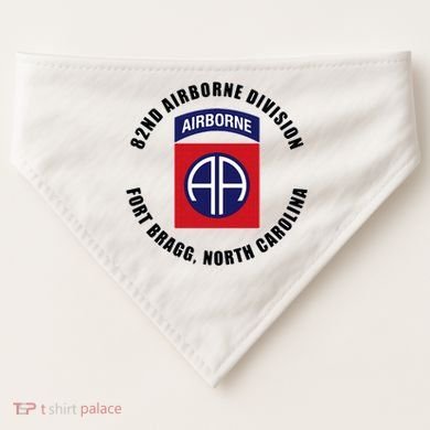 82nd Airborne Division Fort Bragg Military USA-Made Doggie Bandana