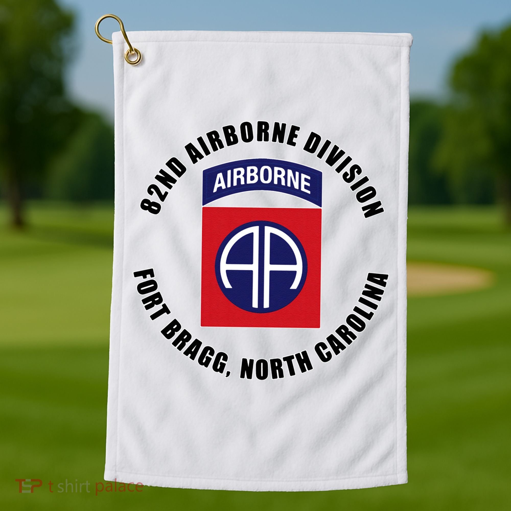 82nd Airborne Division Fort Bragg Military Golf Towel