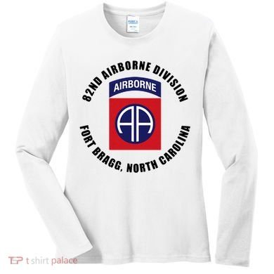 82nd Airborne Division Fort Bragg Military Women's Long Sleeve Shirt