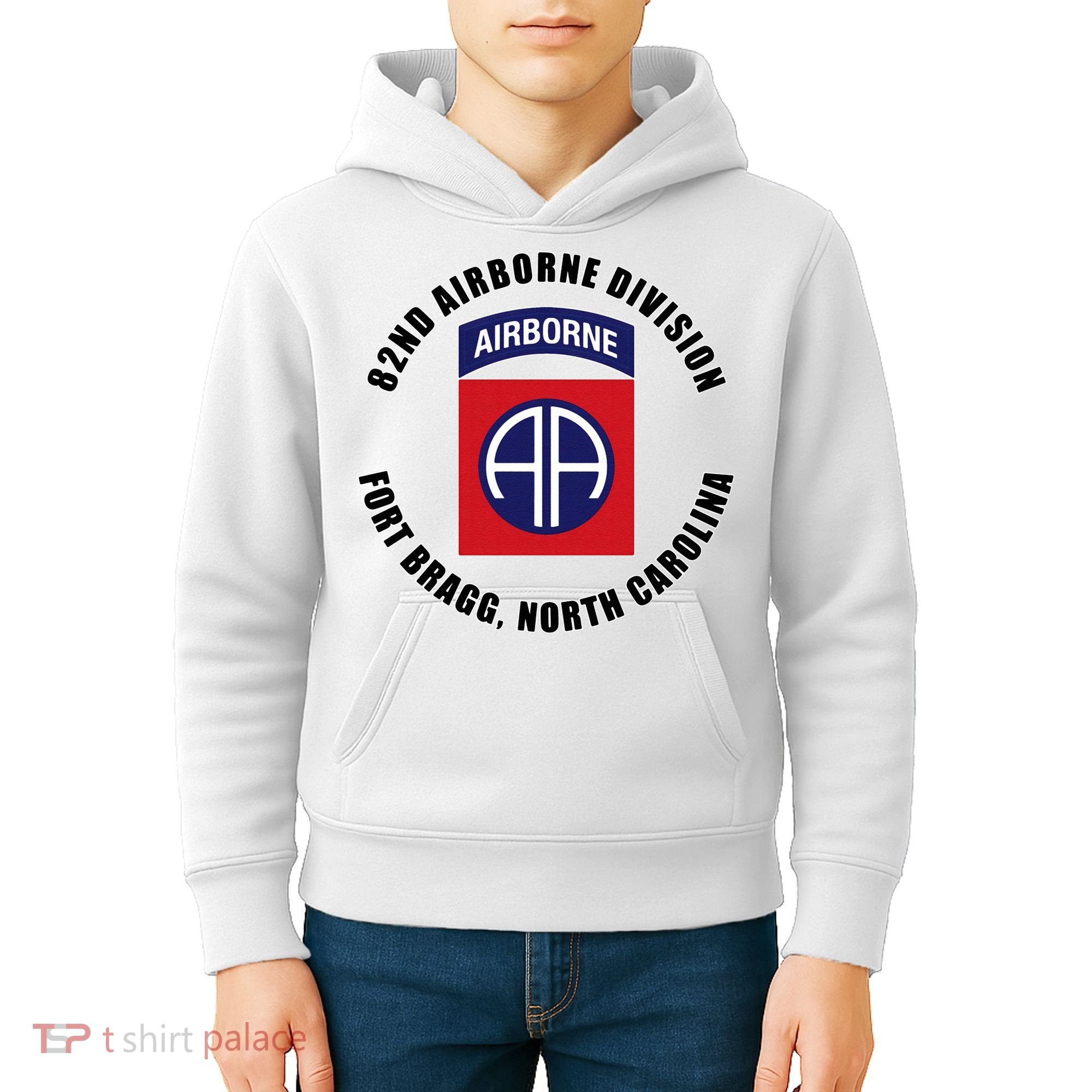 82nd Airborne Division Fort Bragg Military Kids Hoodie