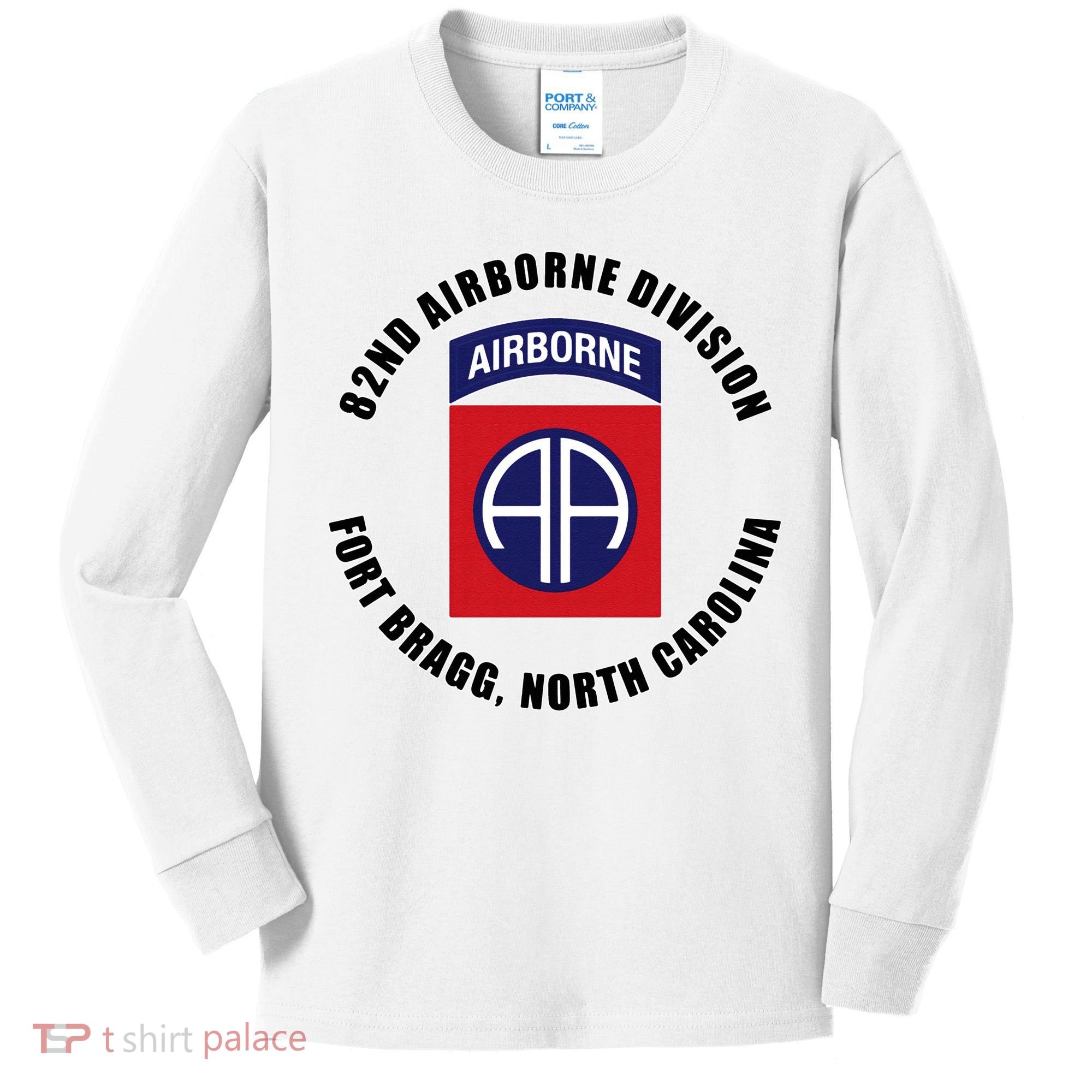82nd Airborne Division Fort Bragg Military Kids Long Sleeve Shirt