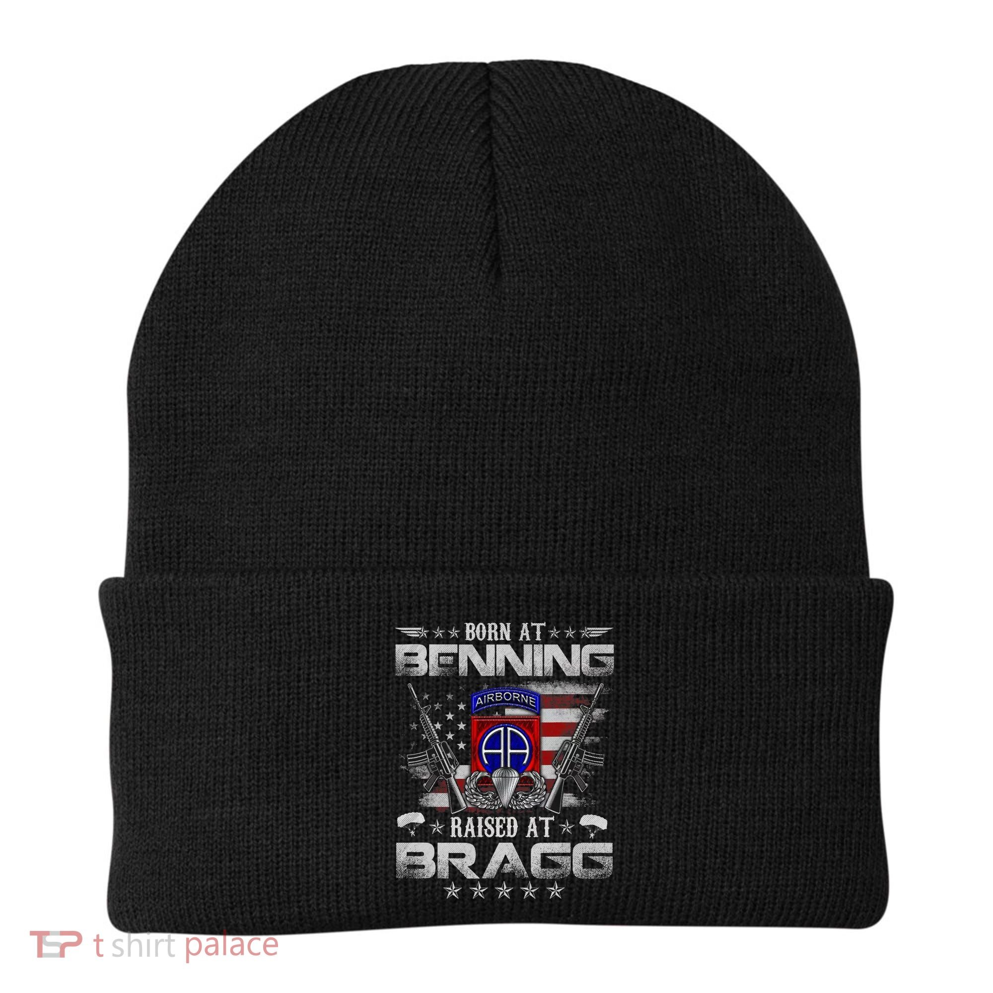 82nd Airborne Division Born At Ft Benning Raised Fort Bragg Beanie