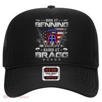 82nd Airborne Division Born At Ft Benning Raised Fort Bragg Hat thumb 0