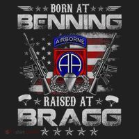 82nd Airborne Division Born At Ft Benning Raised Fort Bragg Hat thumb 2