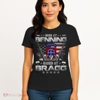82nd Airborne Division Born At Ft Benning Raised Fort Bragg Women's T-Shirt thumb 4