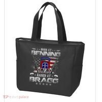 82nd Airborne Division Born At Ft Benning Raised Fort Bragg Tote Bag thumb 3