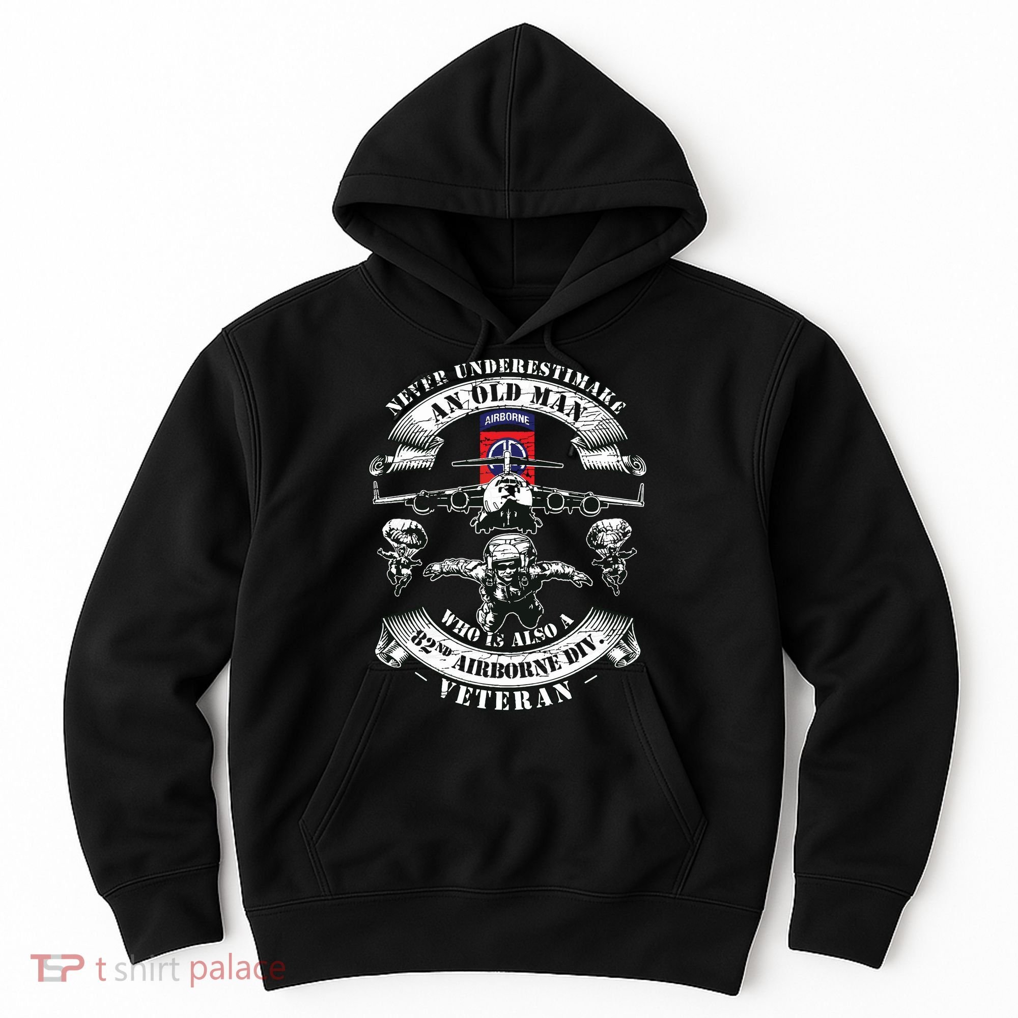 82nd Airborne Division Paratrooper Fort Bragg Veteran Gifts Hoodie