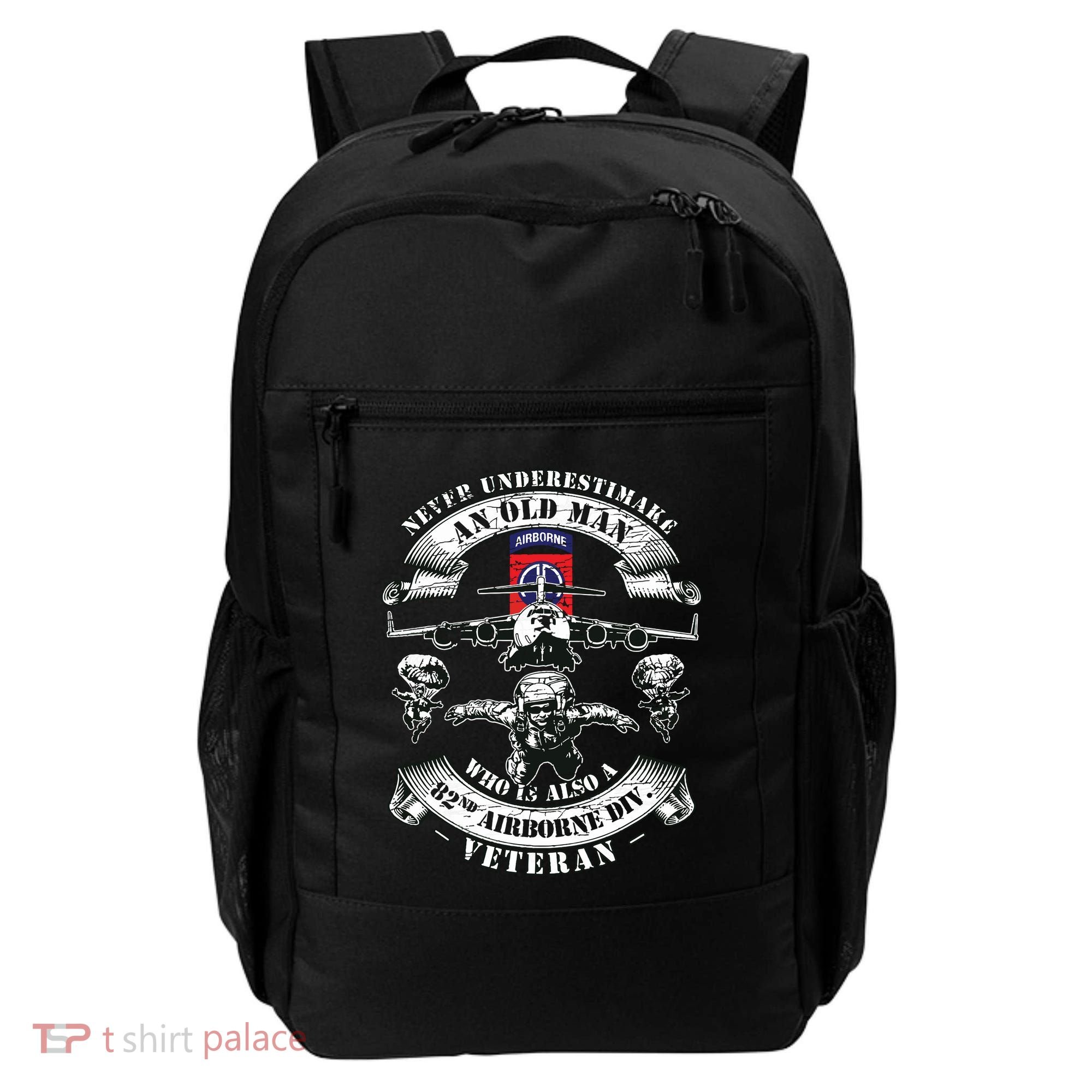 82nd Airborne Division Paratrooper Fort Bragg Veteran Gifts Backpack