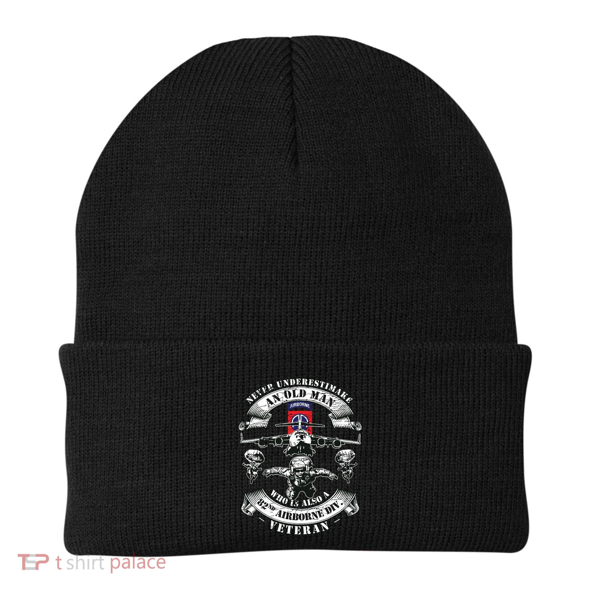82nd Airborne Division Paratrooper Fort Bragg Veteran Gifts Beanie