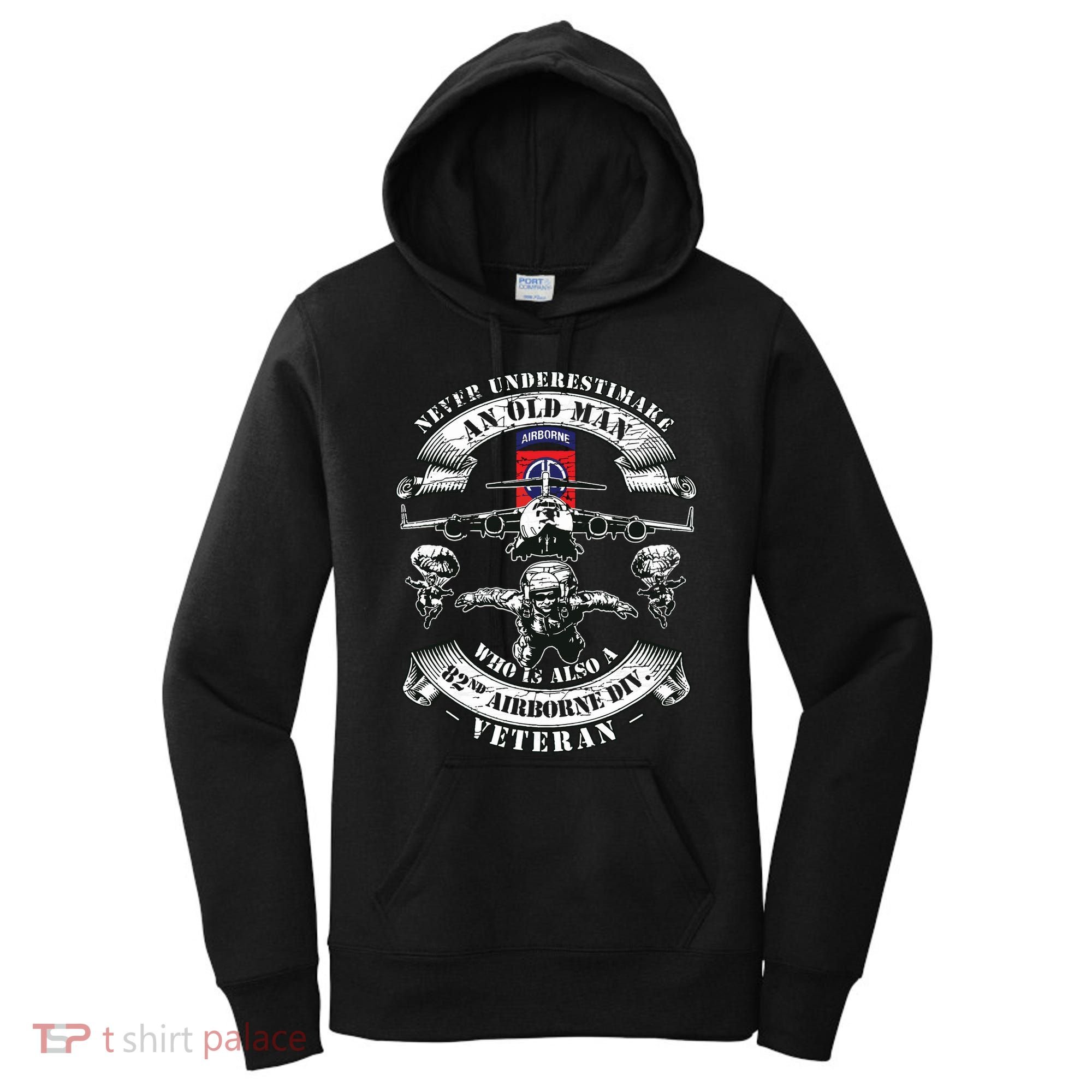 82nd Airborne Division Paratrooper Fort Bragg Veteran Gifts Women's Hoodie
