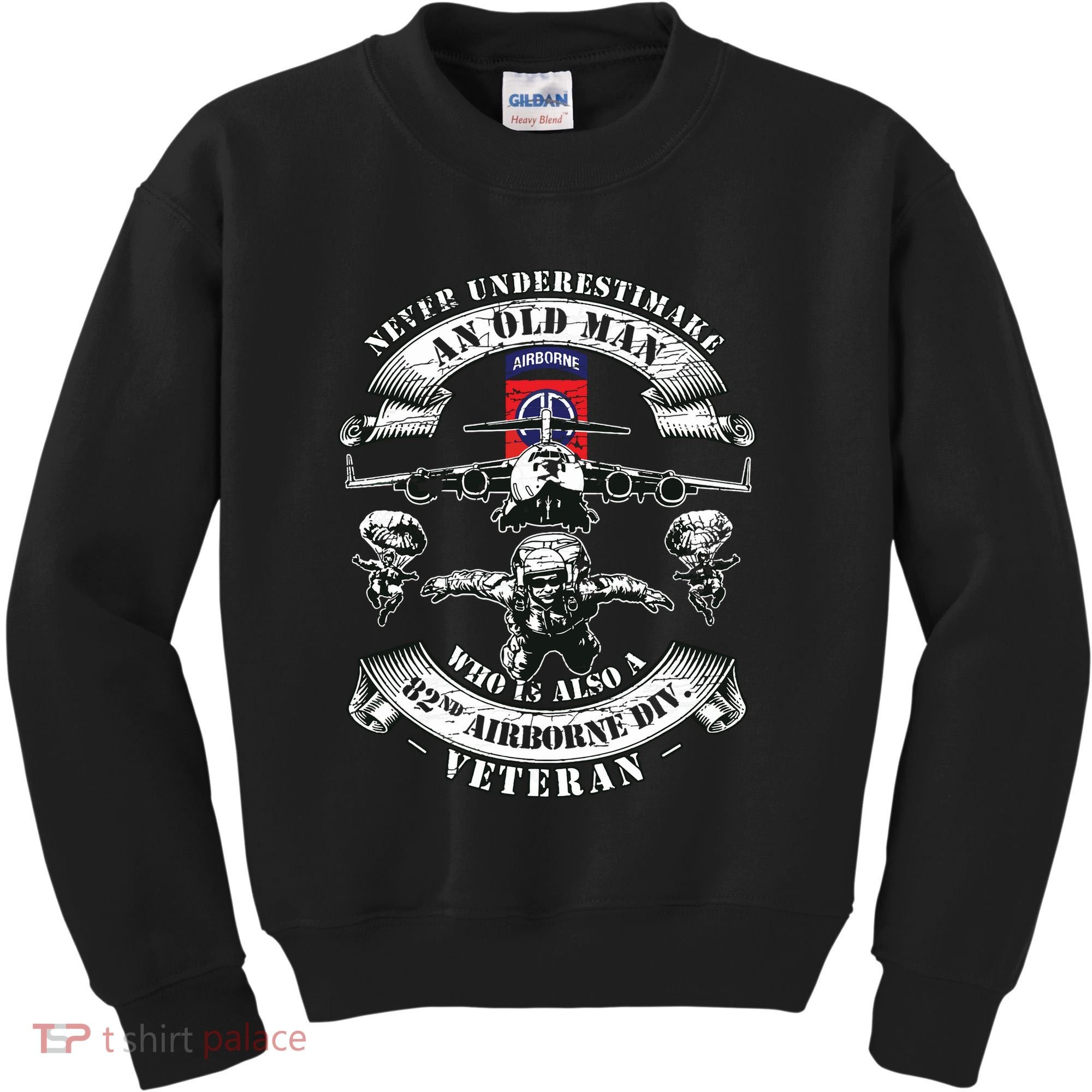 82nd Airborne Division Paratrooper Fort Bragg Veteran Gifts Kids Sweatshirt