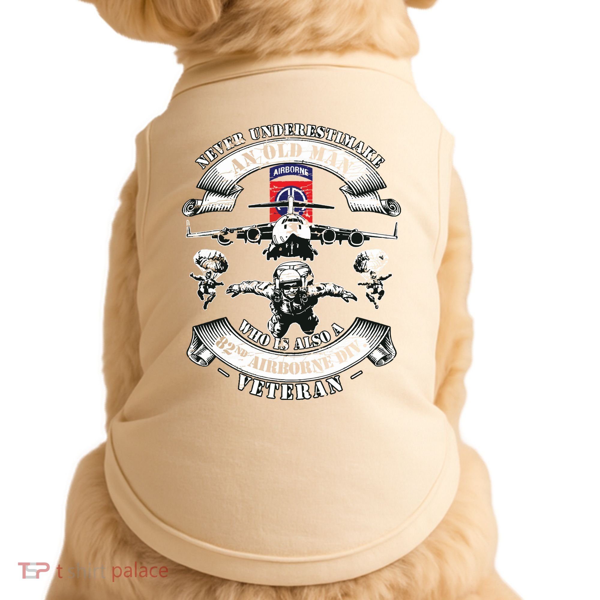 82nd Airborne Division Paratrooper Fort Bragg Veteran Gifts Doggie Tank