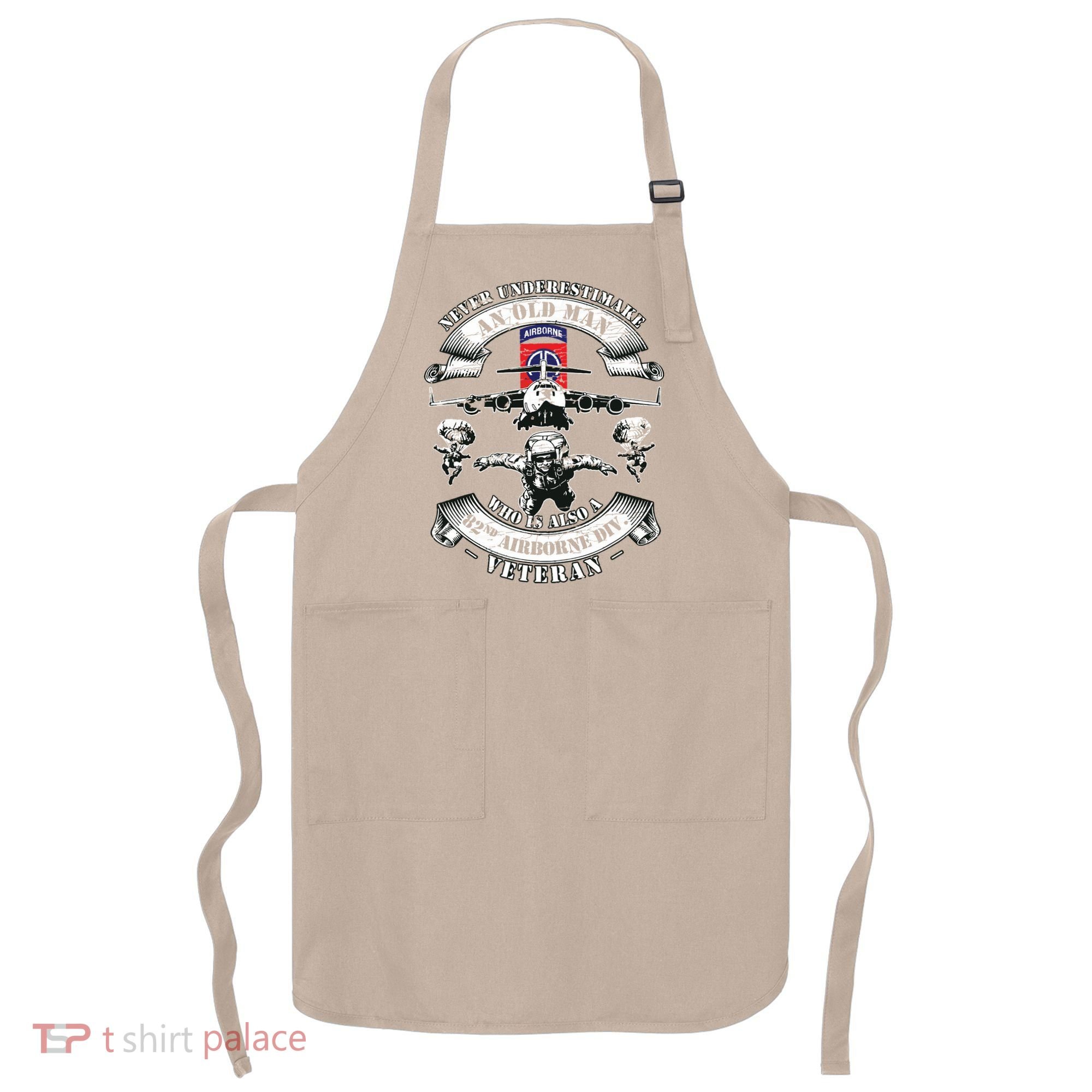 82nd Airborne Division Paratrooper Fort Bragg Veteran Gifts Apron