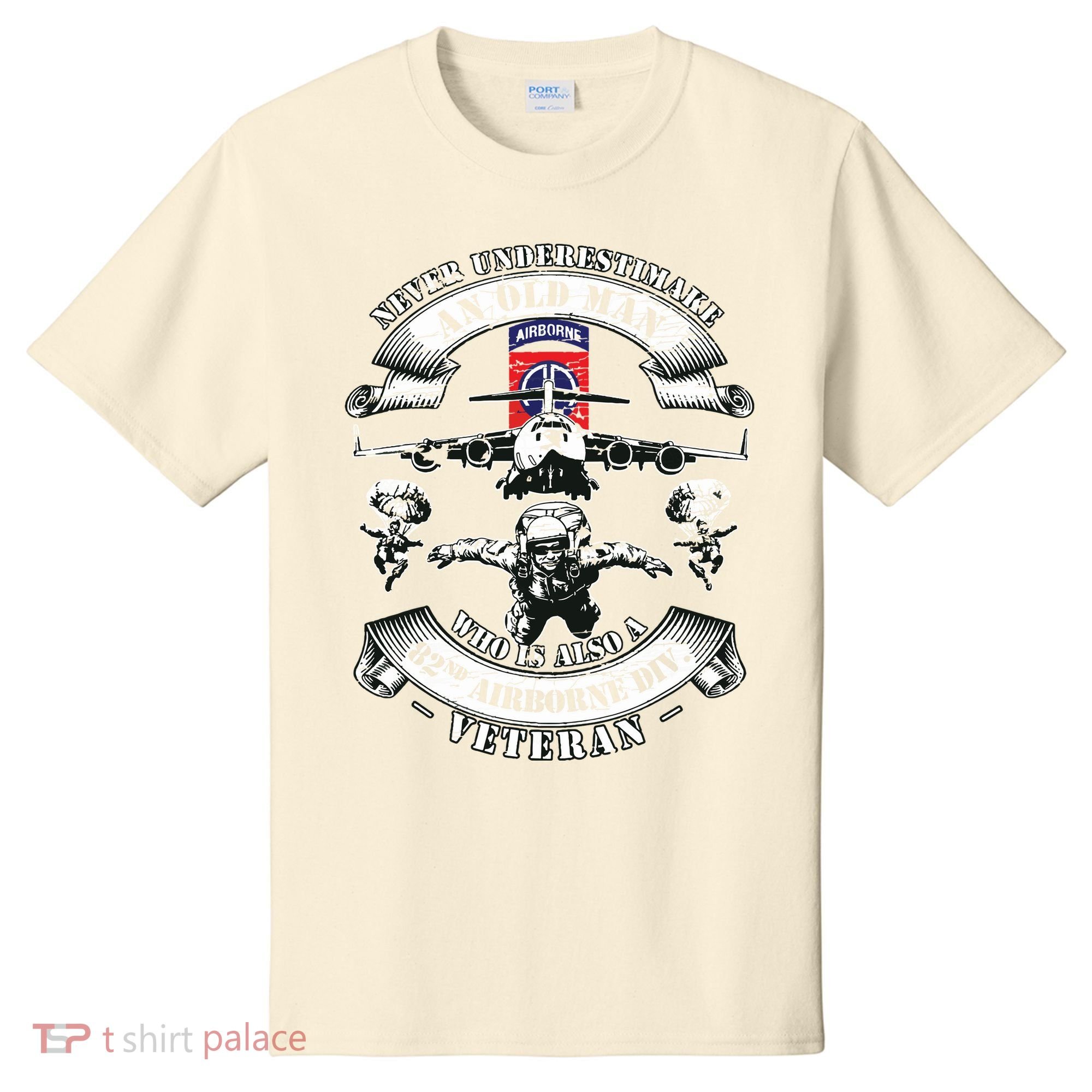 82nd Airborne Division Paratrooper Fort Bragg Veteran Gifts T-Shirt