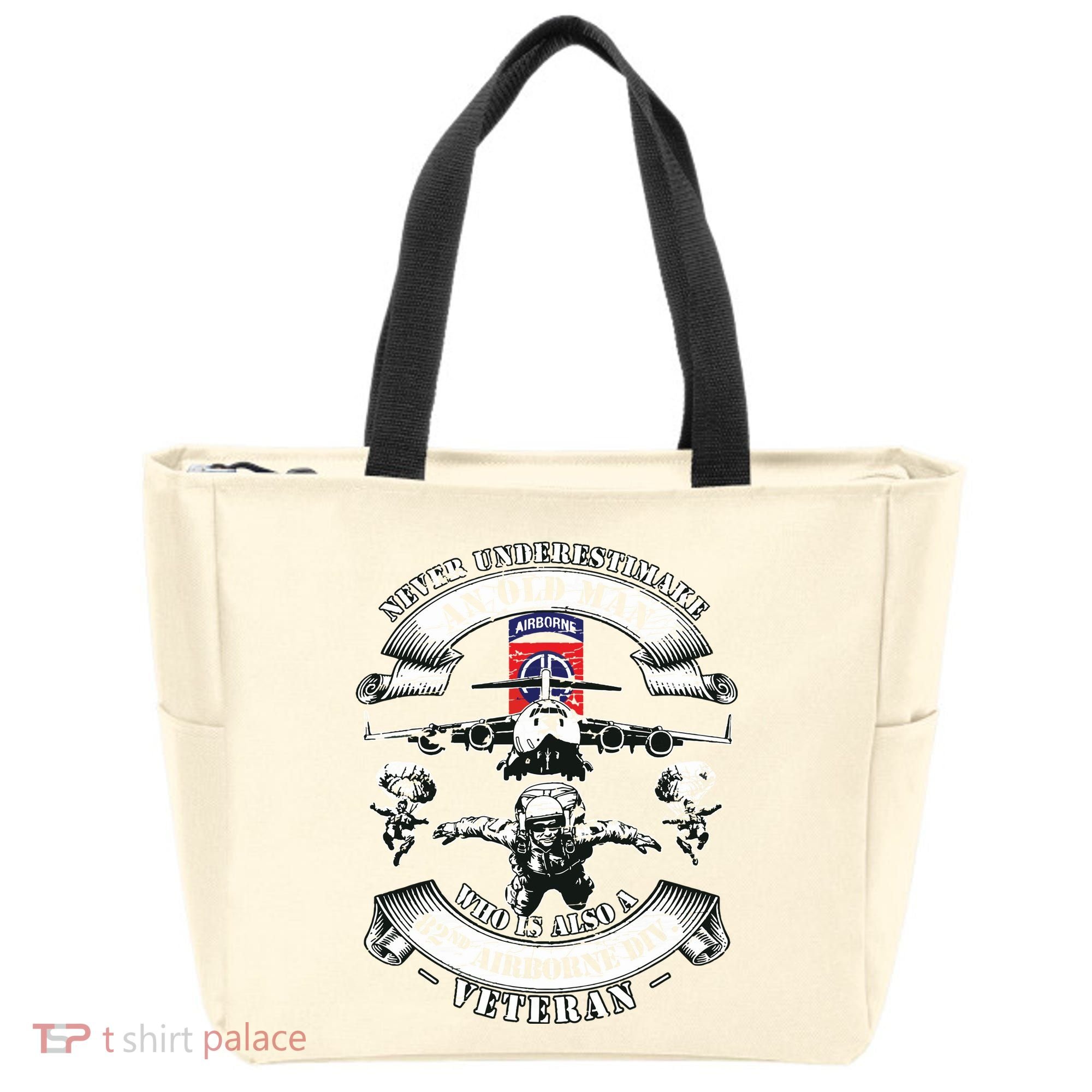 82nd Airborne Division Paratrooper Fort Bragg Veteran Gifts Tote Bag
