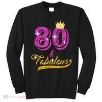 80 and Fabulous 80 yrs old B-day 80th Birthday Gift shirt Sweatshirt thumb 0