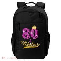 80 and Fabulous 80 yrs old B-day 80th Birthday Gift shirt Backpack thumb 0