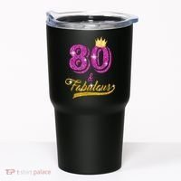 80 and Fabulous 80 yrs old B-day 80th Birthday Gift shirt Tumbler thumb 0