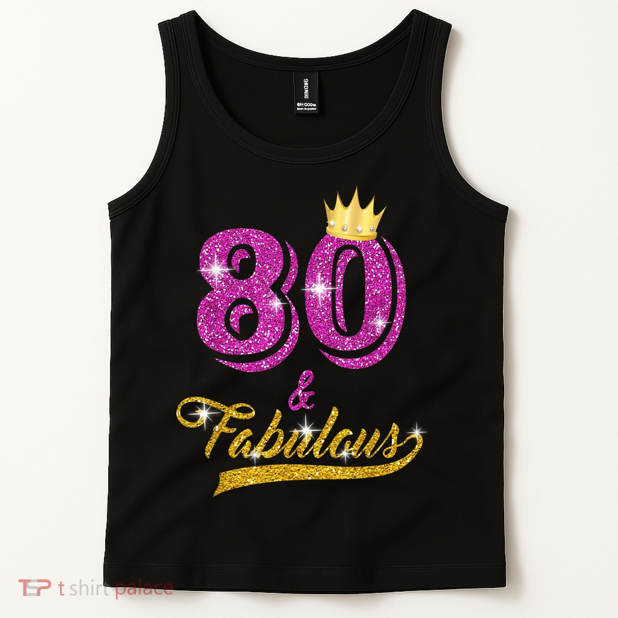 80 and Fabulous 80 yrs old B-day 80th Birthday Gift shirt Tank Top