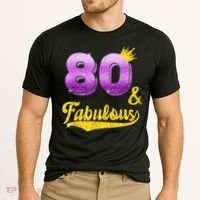 80 and fabulous - 80 years old Gift - 80th Birthday Cooling Performance Crew T-Shirt thumb 2