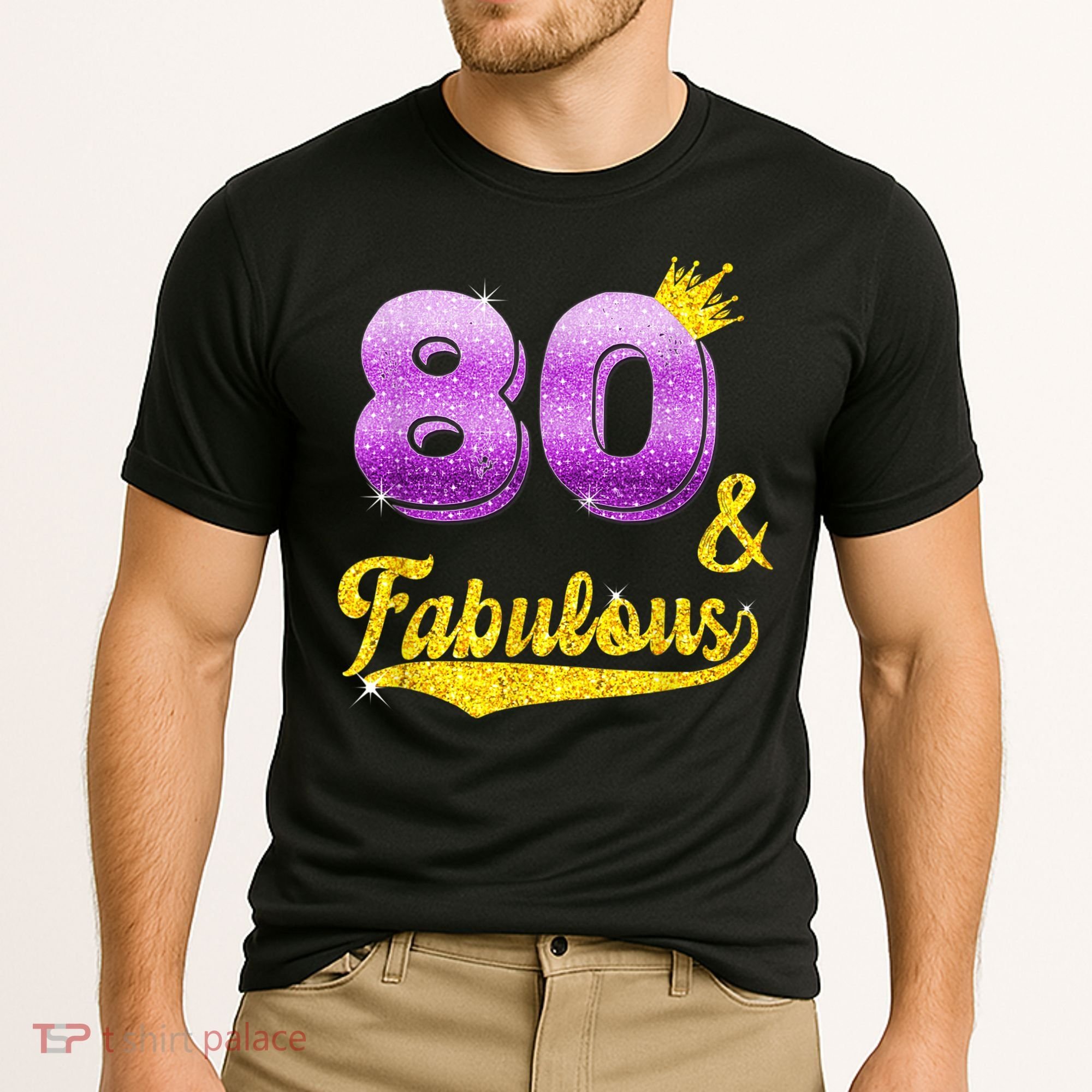 80 and fabulous - 80 years old Gift - 80th Birthday Cooling Performance Crew T-Shirt