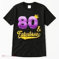 80 and fabulous - 80 years old Gift - 80th Birthday Tall T-Shirt thumb 0
