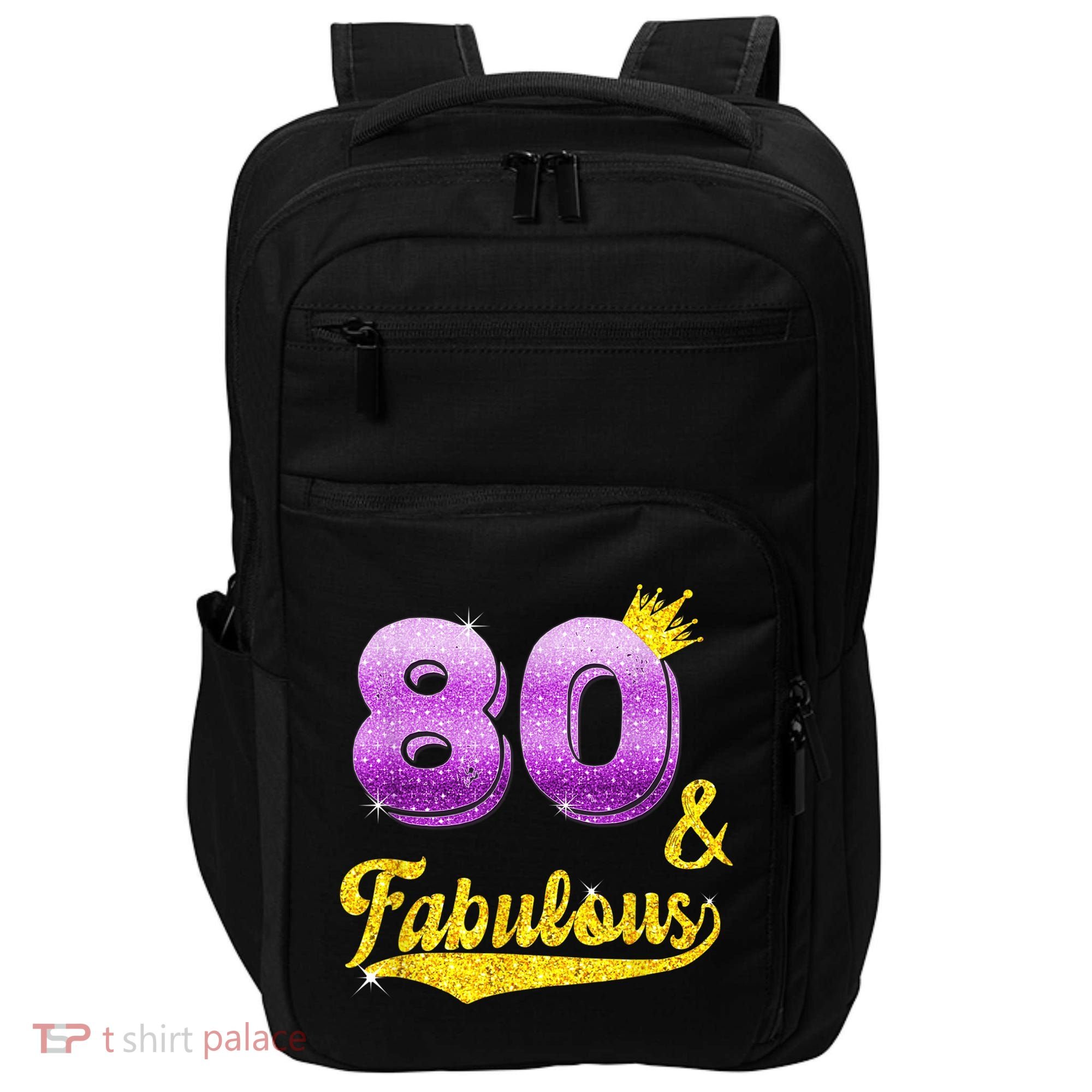 80 and fabulous - 80 years old Gift - 80th Birthday Impact Tech Backpack
