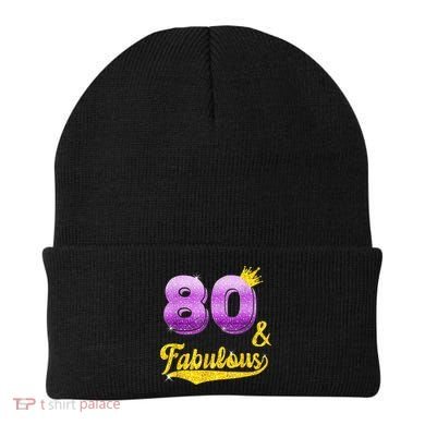 80 and fabulous - 80 years old Gift - 80th Birthday Beanie