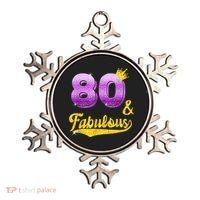 80 and fabulous - 80 years old Gift - 80th Birthday Ornament thumb 0