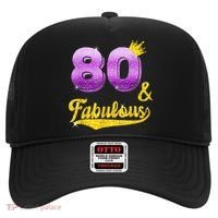 80 and fabulous - 80 years old Gift - 80th Birthday Hat thumb 0