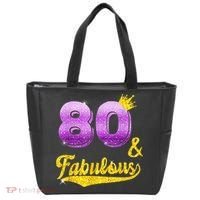 80 and fabulous - 80 years old Gift - 80th Birthday Tote Bag thumb 0