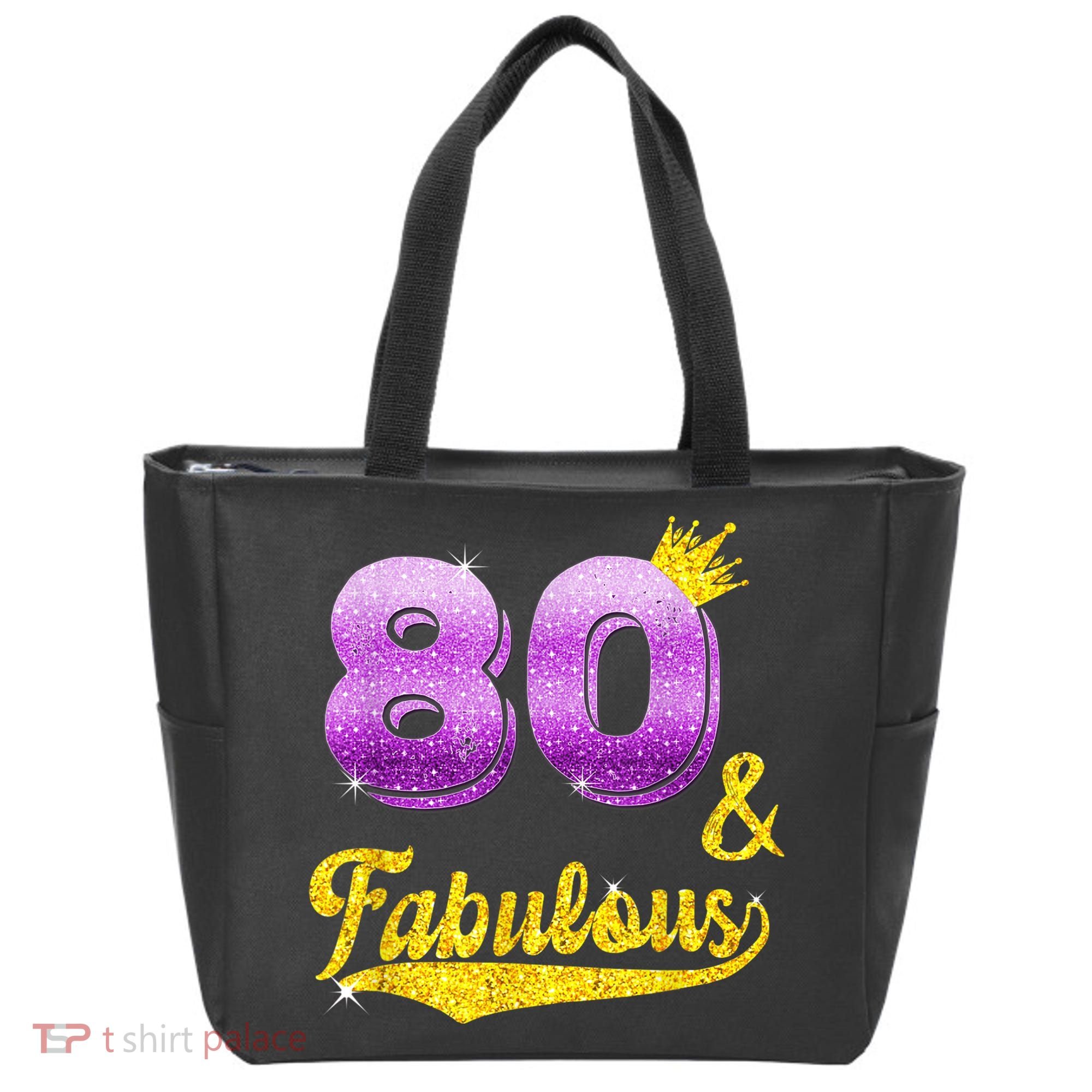 80 and fabulous - 80 years old Gift - 80th Birthday Tote Bag