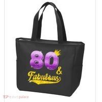 80 and fabulous - 80 years old Gift - 80th Birthday Tote Bag thumb 3