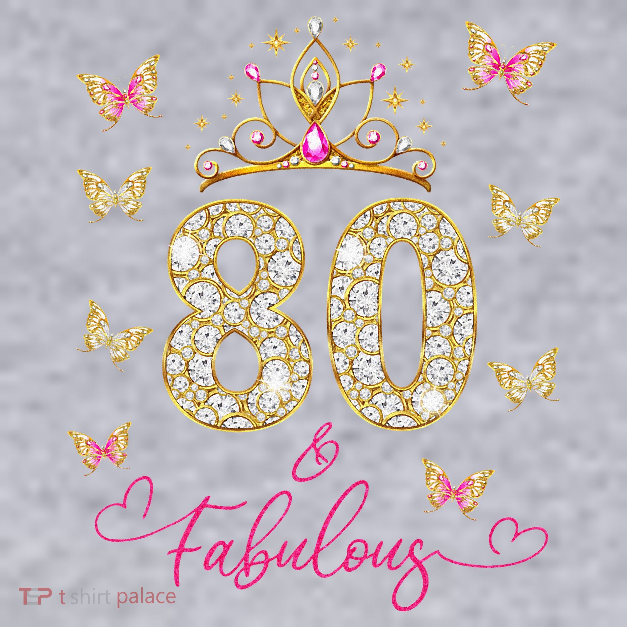 80 And Fabulous 80 Years Old Women 80th Birthday Women's Sweatshirt