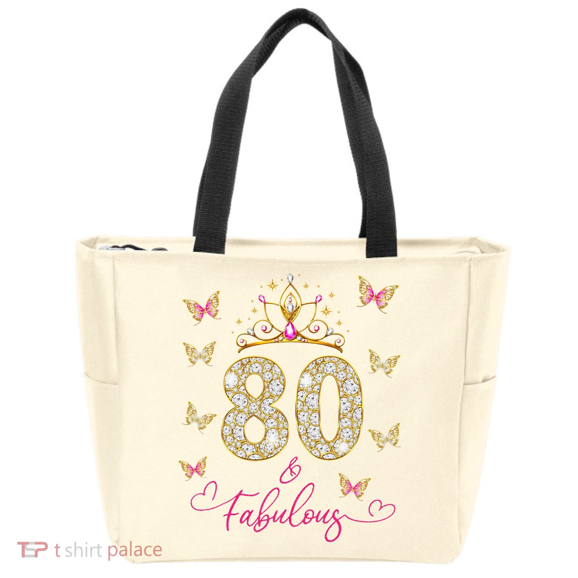 80 And Fabulous 80 Years Old Women 80th Birthday Tote Bag