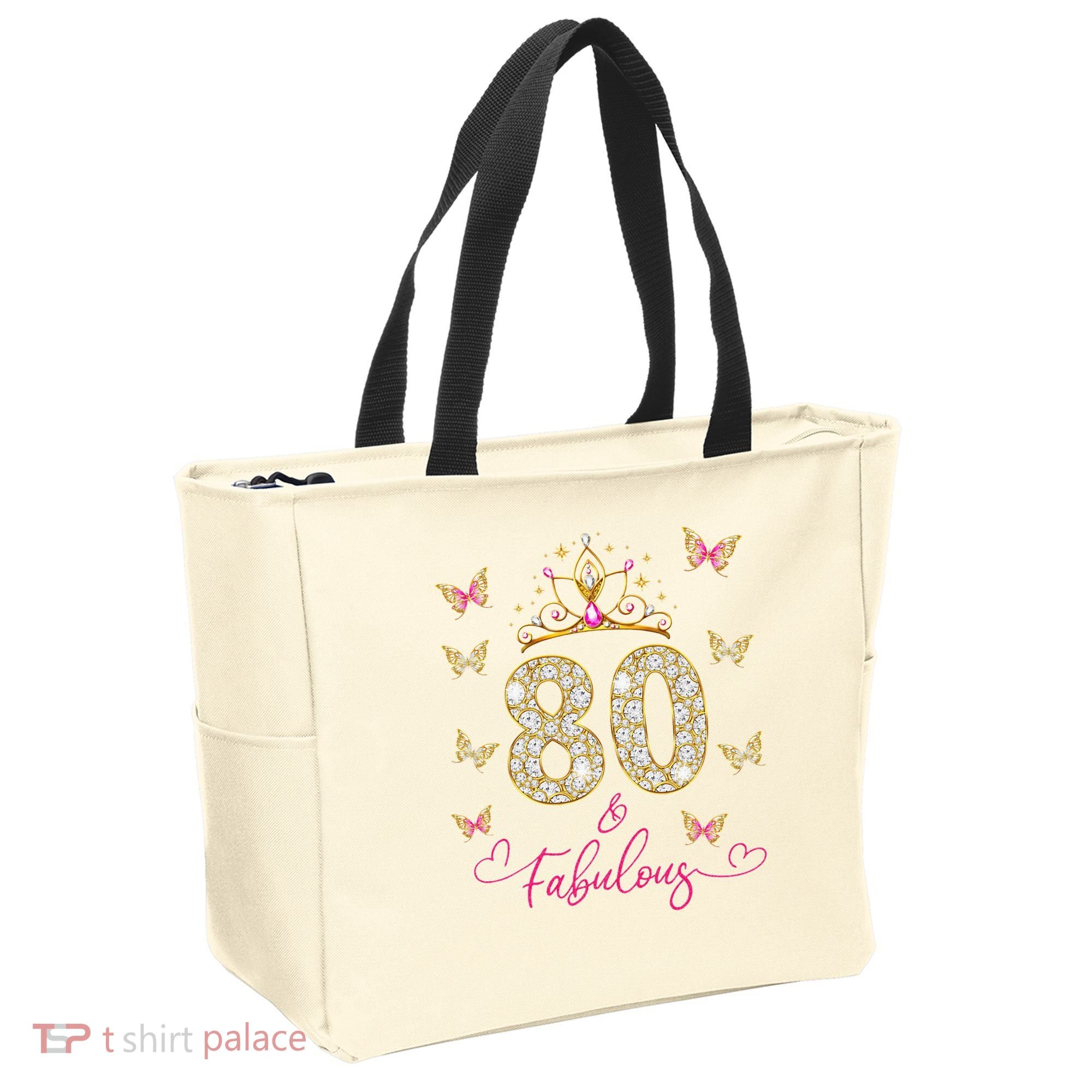 80 And Fabulous 80 Years Old Women 80th Birthday Tote Bag