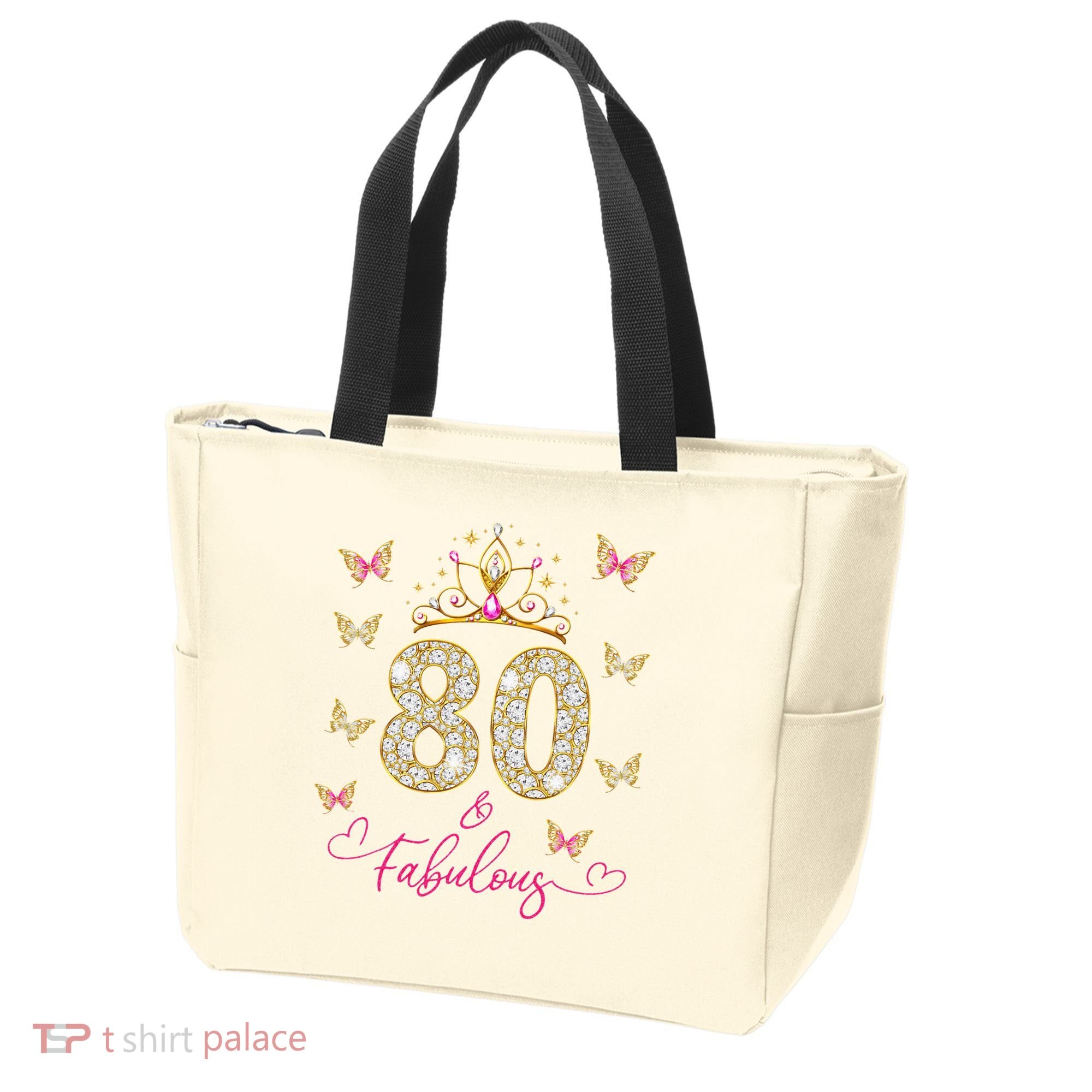 80 And Fabulous 80 Years Old Women 80th Birthday Tote Bag