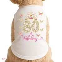 80 And Fabulous 80 Years Old Women 80th Birthday Doggie Tank thumb 0