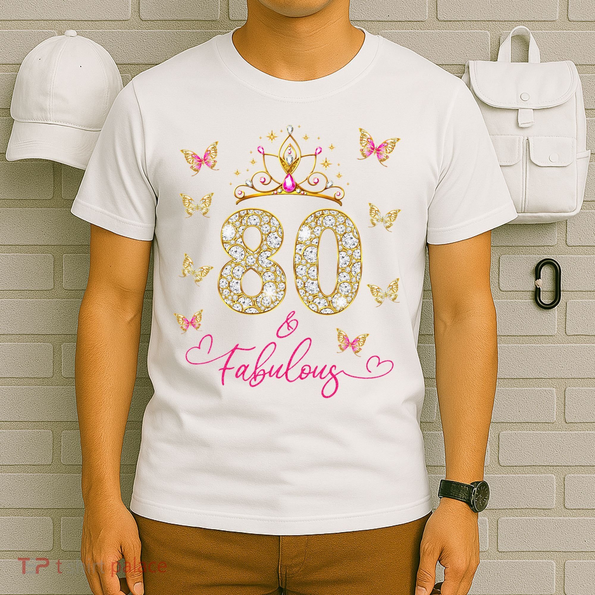 80 And Fabulous 80 Years Old Women 80th Birthday T-Shirt