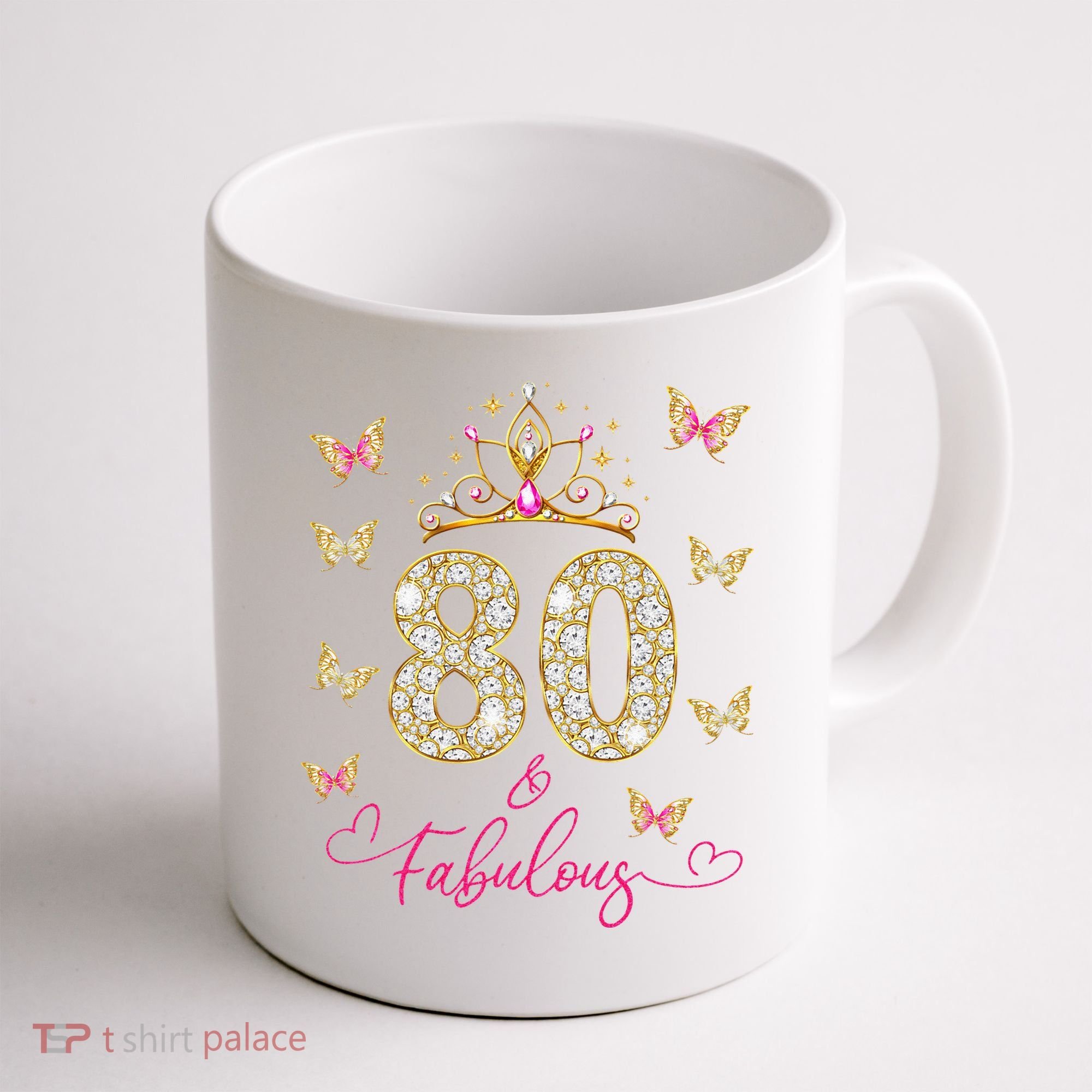 80 And Fabulous 80 Years Old Women 80th Birthday Coffee Mug