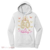 80 And Fabulous 80 Years Old Women 80th Birthday Women's Hoodie thumb 0