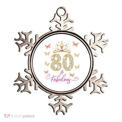 80 And Fabulous 80 Years Old Women 80th Birthday Ornament