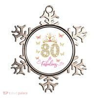 80 And Fabulous 80 Years Old Women 80th Birthday Ornament thumb 0